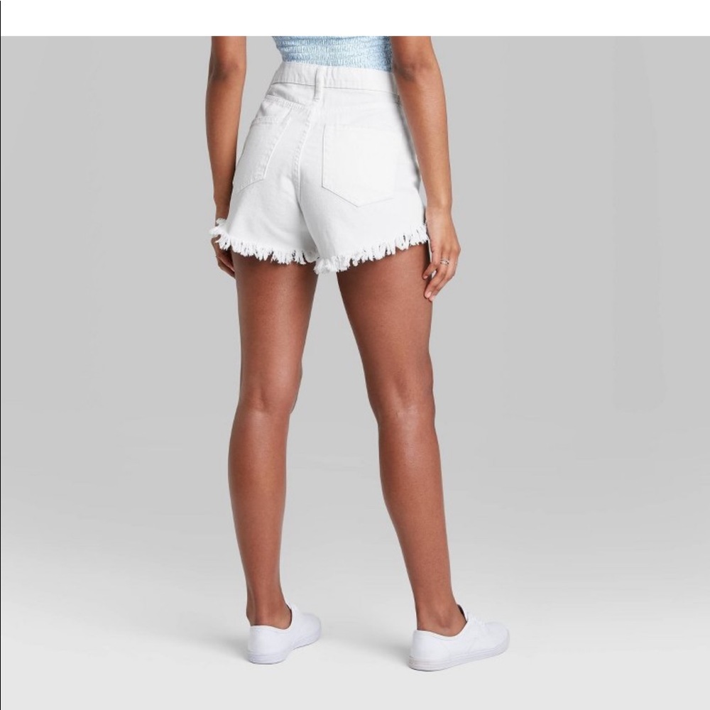 White Jean Shorts 🤍
